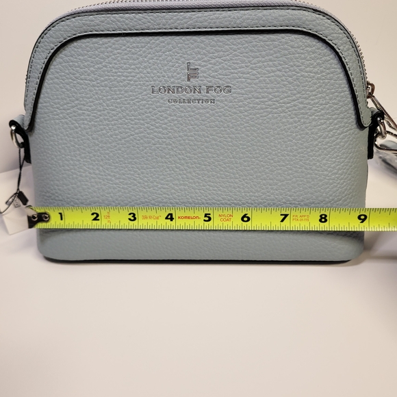 London Fog Ellie Dome Crossbody Bag Blue - Picture 6 of 9